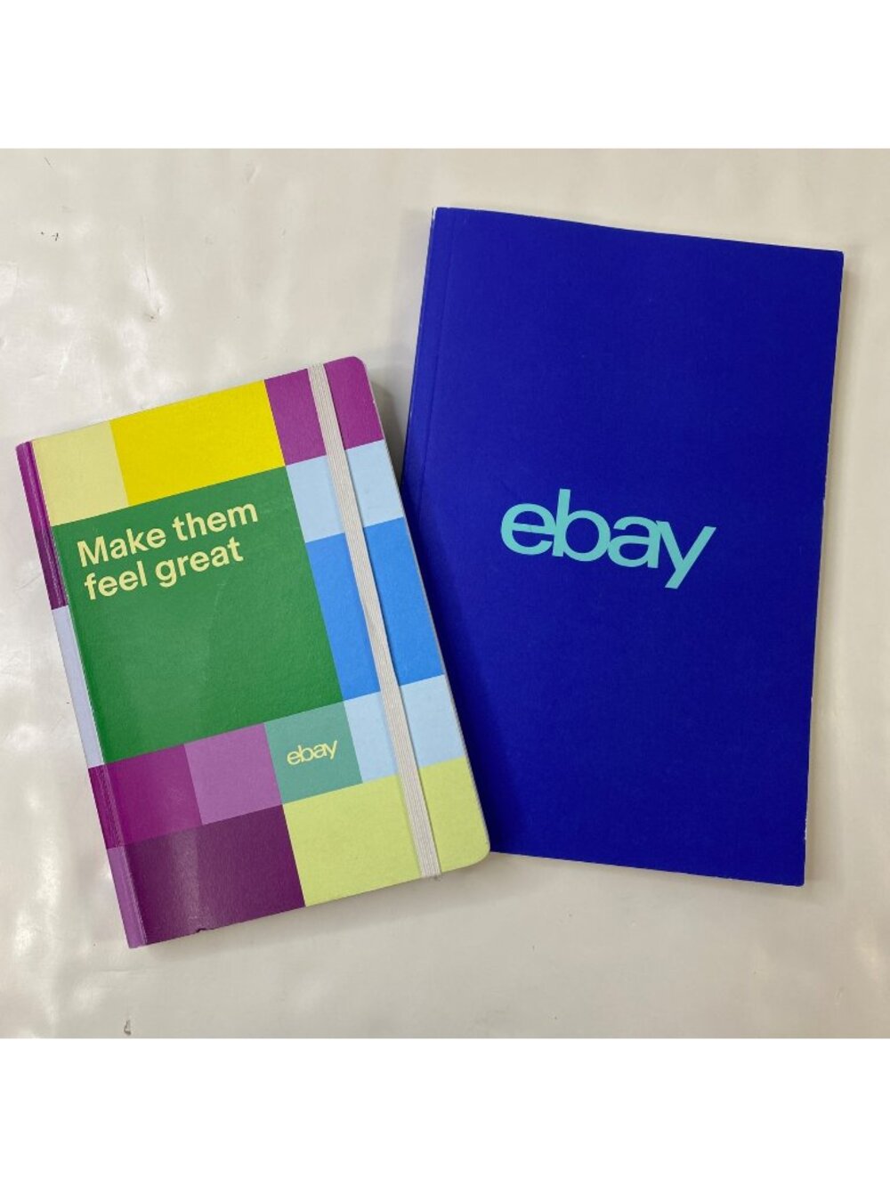 Ebay Lined Journal Set 2 100% Recycled Paper Blue Green Purple Yellow eBayana
